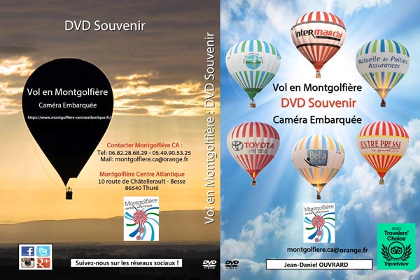 video souvenir vol en montgolfière - montgolfière centre atlantique